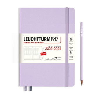 LEUCHTTURM1917 Medium (A5) Academic Week Planner 2024 - 18 maanden
