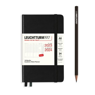 LEUCHTTURM1917 Pocket (A6) Academic Week Planner 2024 - 18 maanden