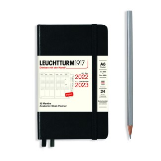 LEUCHTTURM1917 Pocket (A6) Academic Week Planner 2023 - 18 maanden