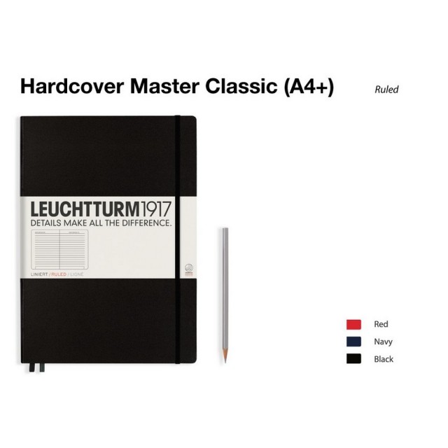 LEUCHTTURM1917 Notebook (A4+) Master Classic Hardcover
