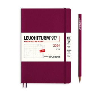 LEUCHTTURM1917 Paperback Monthly planner 2024 & Notebook Softcover