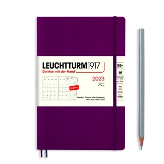LEUCHTTURM1917 Paperback Monthly planner 2023 & Notebook Softcover