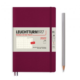 LEUCHTTURM1917 Paperback Monthly planner 2023 & Notebook Softcover