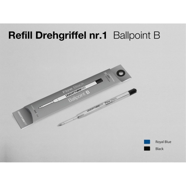 LEUCHTTURM1917 Refill double pack for Drehgriffel Nr. 1 Ballpoint refill -  B)