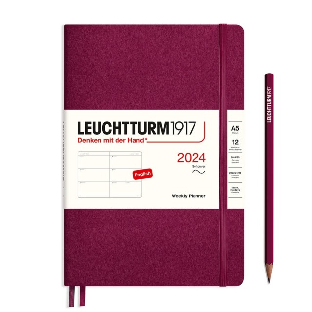 LEUCHTTURM1917 Medium (A5) Weekly Planner 2024 Softcover