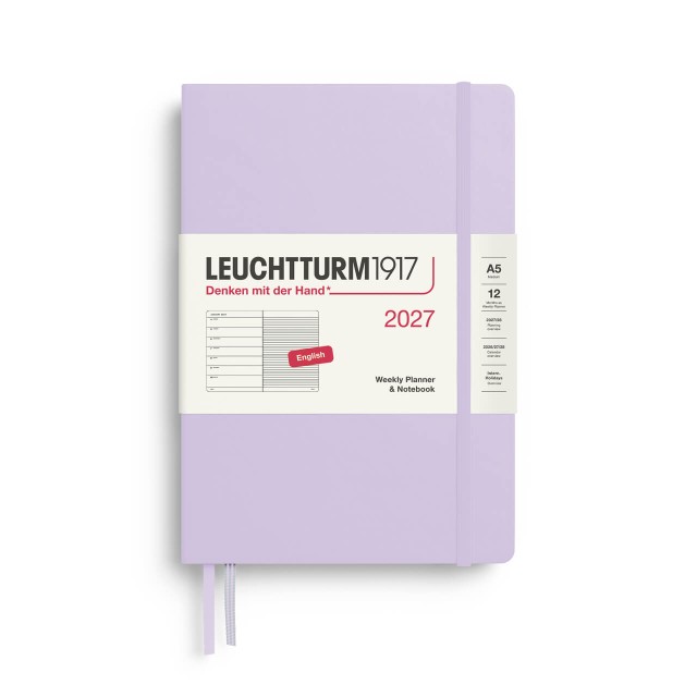 LEUCHTTURM1917 Medium (A5) Weekly Planner 2027 & Notebook