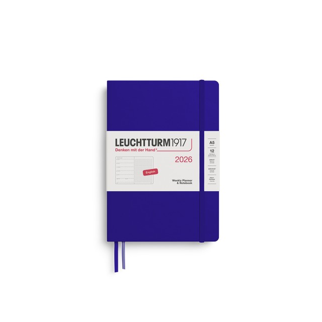 LEUCHTTURM1917 Medium (A5) Weekly Planner 2026 & Notebook dotted