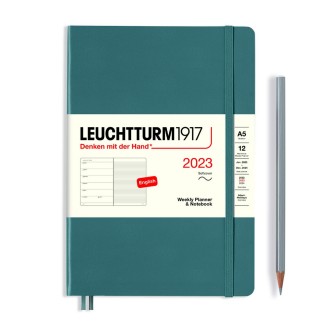 LEUCHTTURM1917 Medium (A5) Weekly Planner 2023 & Notebook Softcover