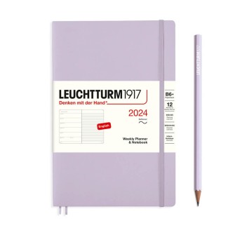 LEUCHTTURM1917 Paperback (B6) Weekly Planner 2024 & Notebook Softcover