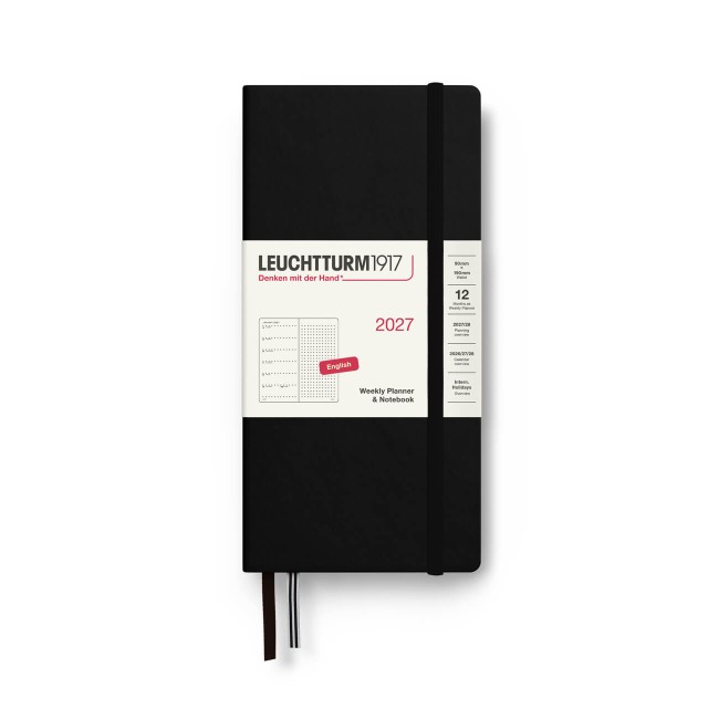 LEUCHTTURM1917 Weekly Planner 2027 & Notebook wallet dotted